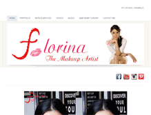 Tablet Screenshot of florinamakeupartist.com